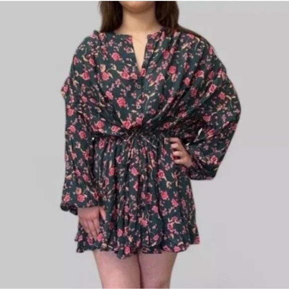 Free People Floral Mini Dress - Picture 2 of 7